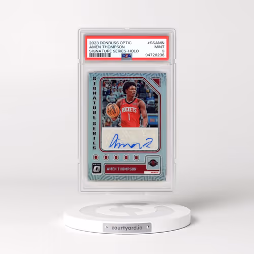 2023 Panini Donruss Optic Signature Series #SSAMN Amen Thompson - Holo (PSA 9 MINT)