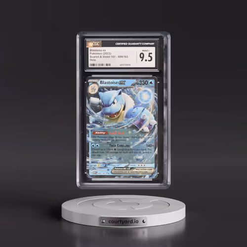 2023 Scarlet & Violet 151 - MEW EN #009/165 Blastoise ex - Holo (CGC 9.5 MINT+)