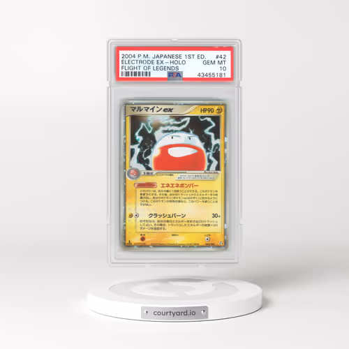 2004 Pokémon Flight of Legends #042 Electrode EX - 1st Edition Holo Holo (PSA 10 GEM MINT)