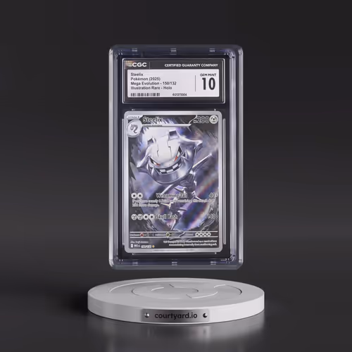 2025 Pokémon Meg EN-Mega Evolution #150 Steelix - Illustration Rare (CGC 10 GEM MINT)