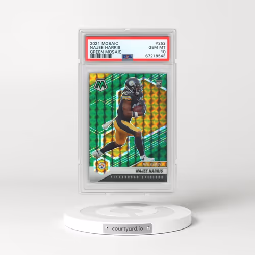2021 Panini Mosaic #252 Najee Harris - Green Mosaic (PSA 10 GEM MINT)
