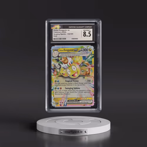 2024 Pokémon Ssp EN-Surging Sparks #133 Alolan Exeggutor EX - Holo (CGC 8.5 NM-MT+)