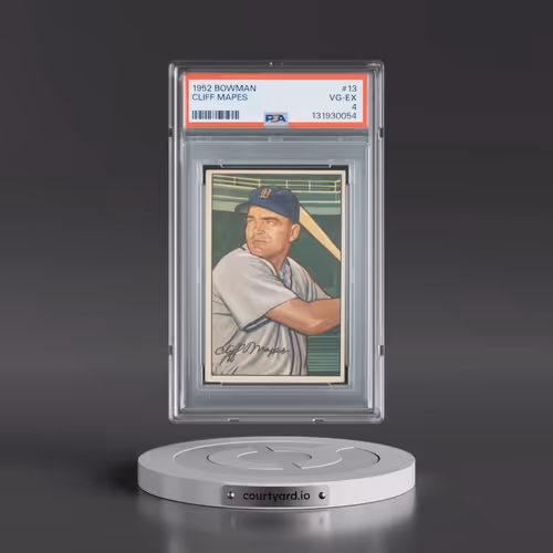1952 Bowman #13 Cliff Mapes (PSA 4 VG-EX)