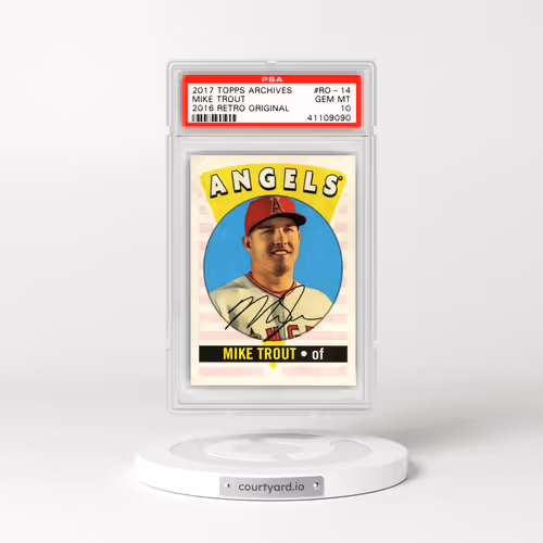 2017 Topps Archives 2016 Retro Original #RO-14 Mike Trout (PSA 10 GEM MINT)