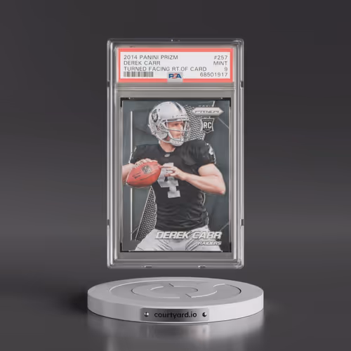 2014 Panini Prizm #257 Derek Carr (PSA 9 MINT)