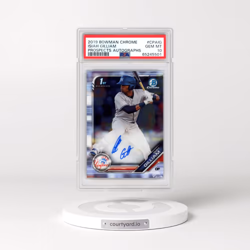 2019 Bowman Chrome Prospects Autographs #CPAIG Isiah Gilliam (PSA 10 GEM MINT)