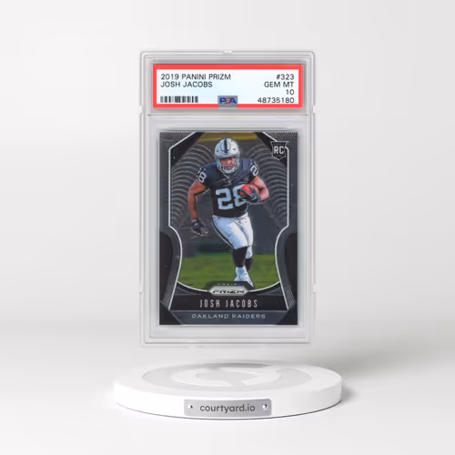 2019 Panini Prizm #323 Josh Jacobs (PSA 10 GEM MINT)
