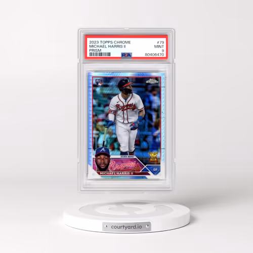 2023 Topps Chrome #79 Michael Harris II - Prism Refractor (PSA 9 MINT)