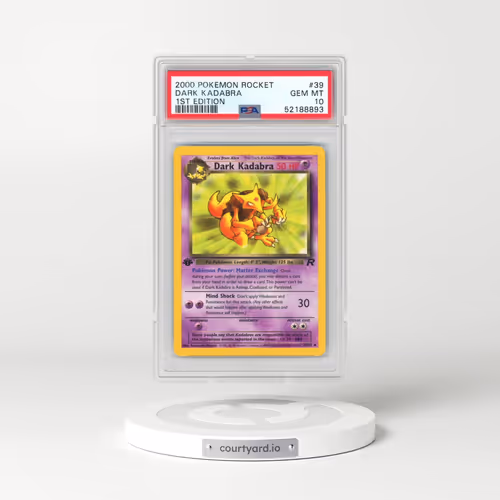 2000 Pokémon Rocket #39 Dark Kadabra - 1st Edition (PSA 10 GEM MINT)