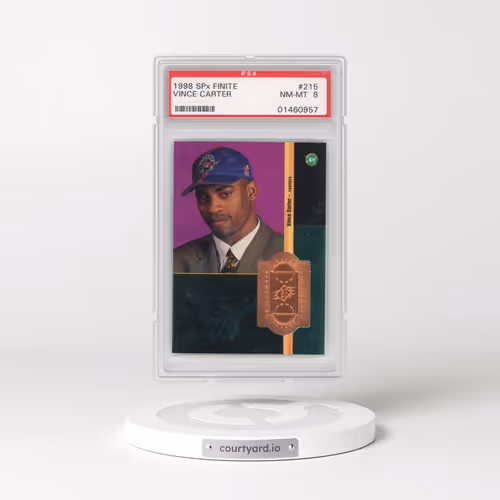 1998 SPx Finite #215 Vince Carter (PSA 8 NM-MT)
