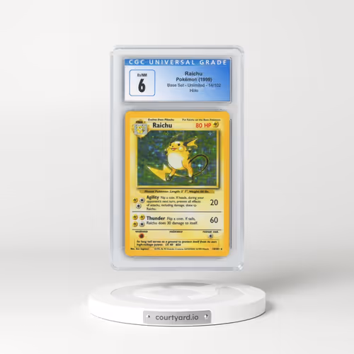 1999 Base Set #14/102 Raichu - Holo (CGC 6 EX-NM)