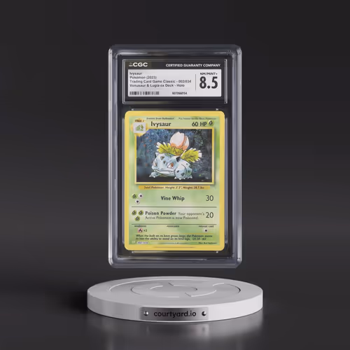 2023 Pokémon CLV-Trading Card Game Classic Venusaur & Lugia EX Deck #002 Ivysaur (CGC 8.5 NM-MT+)