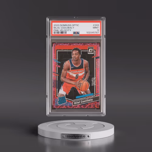 2023 Panini Donruss Optic #243 Bilal Coulibaly - Pink Velocity (PSA 9 MINT)