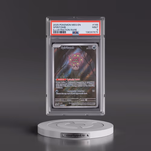 2025 Pokémon Meg EN-Mega Evolution #148 Spiritomb - Illustration Rare (PSA 9 MINT)