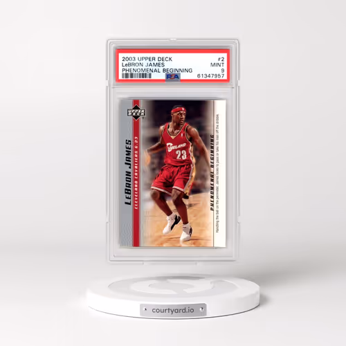 2003 Upper Deck Lebron James Phenomenal Beginnings #2 LeBron James (PSA 9 MINT)