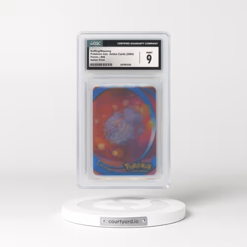 2004 Advanced Action Cards #40 Koffing/Weezing - Italian Print (Panini Logo on Back) (CGC 9 MINT)
