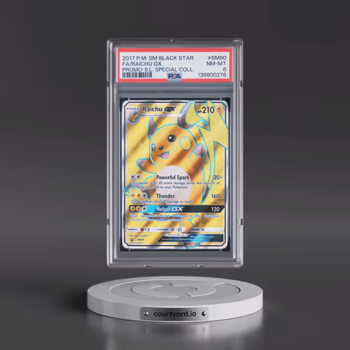 2017 Pokémon SM Black Star Promo #SM90 Raichu GX - Holo Full Art Shining Legends Special Collection