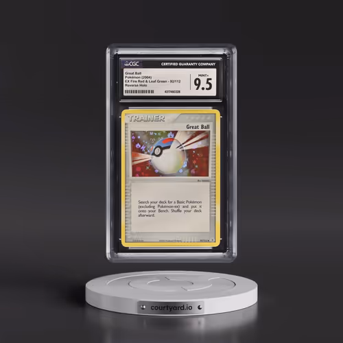 2004 EX Fire Red & Leaf Green #92/112 Great Ball - Reverse Holo (CGC 9.5 MINT+)