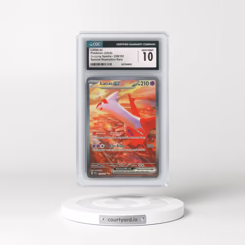 2024 Pokémon Ssp EN-Surging Sparks #239 Latias EX - Holo Special Illustration Rare (CGC 10 GEM MINT)