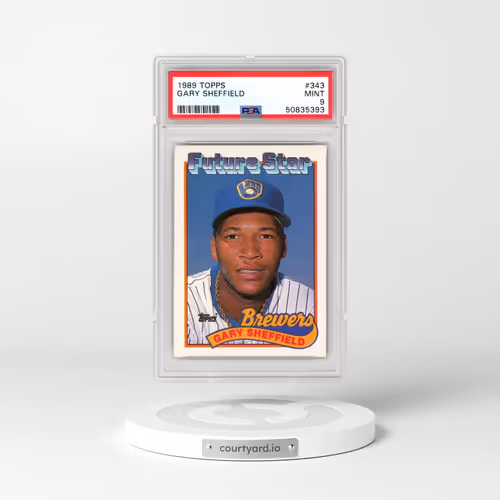 1989 Topps #343 Gary Sheffield (PSA 9 MINT)
