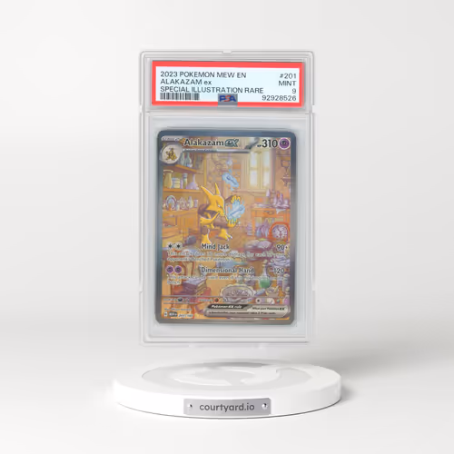 2023 Pokémon Mew EN-151 #201 Alakazam EX - Holo Special Illustration Rare (PSA 9 MINT)