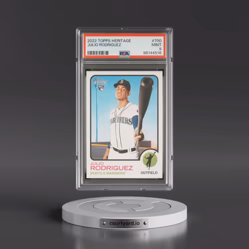 2022 Topps Heritage #700 Julio Rodriguez (PSA 9 MINT)