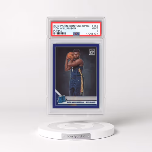 2019 Panini Donruss Optic #158 Zion Williamson - Purple (PSA 9 MINT)