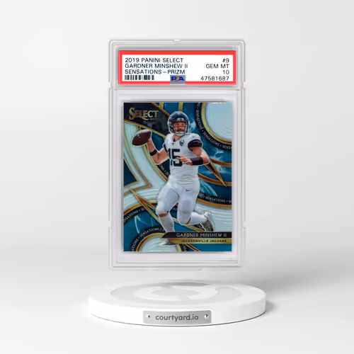 2019 Panini Select Sensations #9 Gardner Minshew II - Prizm (PSA 10 GEM MINT)
