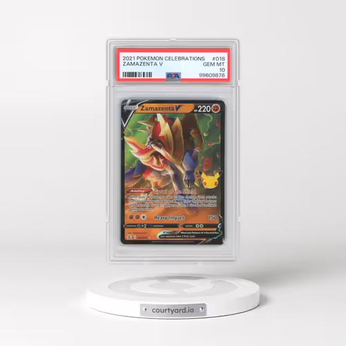 2021 Pokémon Celebrations #018 Zamazenta V - Holo (PSA 10 GEM MINT)