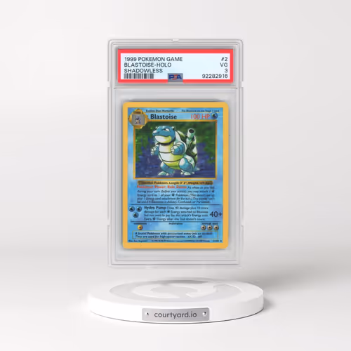 1999 Pokémon Game #2 Blastoise - Holo Shadowless (PSA 3 VG)