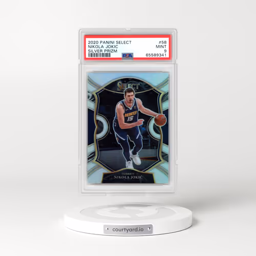 2020 Panini Select #58 Nikola Jokic - Silver Prizm (PSA 9 MINT)