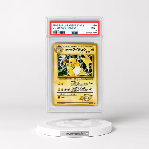 1999 Pokémon Gym 2 #26 LT. Surge's Raichu - Holo (PSA 9 MINT)