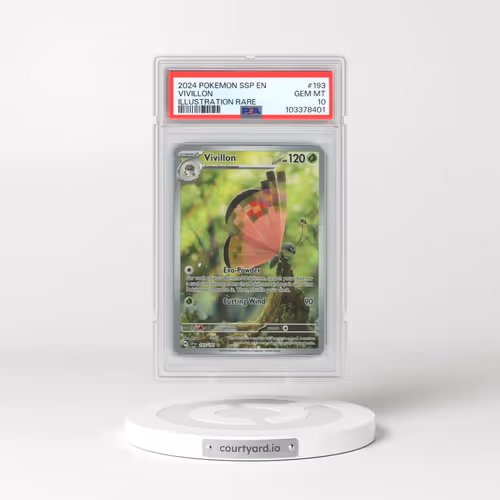 2024 Pokémon Ssp EN-Surging Sparks #193 Vivillon - Illustration Rare (PSA 10 GEM MINT)