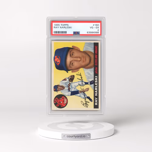 1955 Topps #160 Ray Narleski (PSA 4 VG-EX)