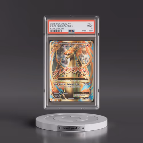 2016 Pokémon XY Evolutions #101 M Charizard EX - Holo Full Art (PSA 9 MINT)