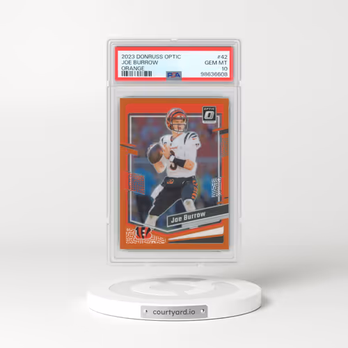 2023 Panini Donruss Optic #42 Joe Burrow - Orange (PSA 10 GEM MINT)