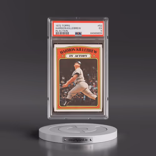 1972 Topps #52 Harmon Killebrew - In Action (PSA 5 EX)