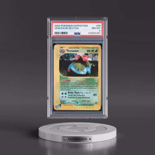 2002 Pokémon Expedition #68 Venusaur - Reverse Foil (PSA 8 NM-MT)