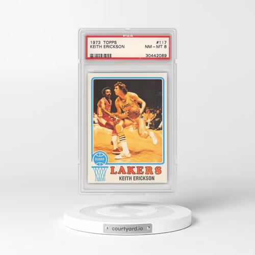 1973 Topps #117 Keith Erickson (PSA 8 NM-MT)