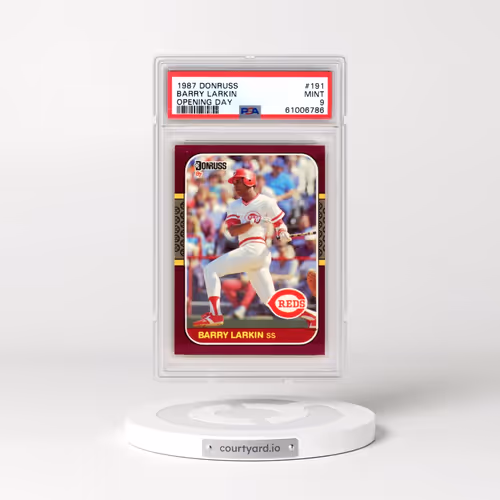 1987 Donruss Opening Day #191 Barry Larkin (PSA 9 MINT)