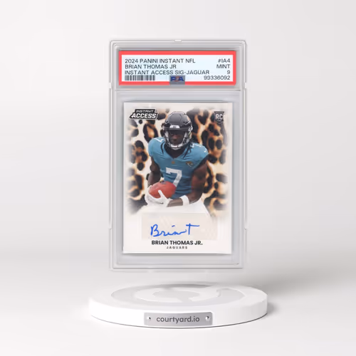 2024 Panini Instant NFL Instant Access Signatures #IA4 Brian Thomas Jr - Jaguar (PSA 9 MINT)