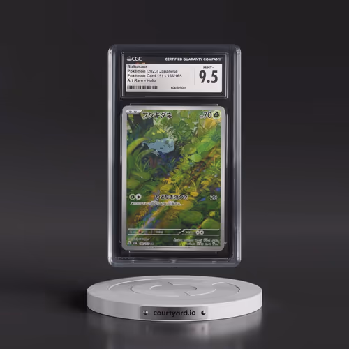 2023 Pokémon Card 151 #166/165 Bulbasaur - Art Rare Holo (CGC 9.5 MINT+)