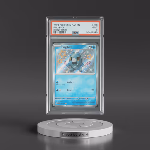2024 Pokémon Paf EN-Paldean Fates #128 Frigibax - Shiny Rare (PSA 9 MINT)