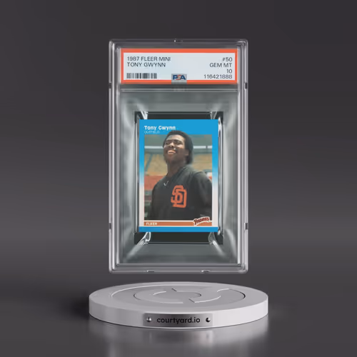 1987 Fleer Mini #50 Tony Gwynn (PSA 10 GEM MINT)