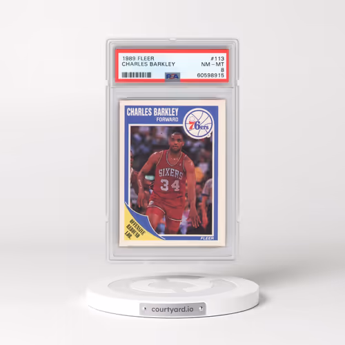 1989 Fleer #113 Charles Barkley (PSA 8 NM-MT)