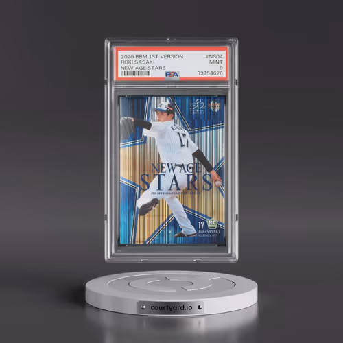 2020 BBM 1st Version New Age Stars #NS04 Roki Sasaki (PSA 9 MINT)