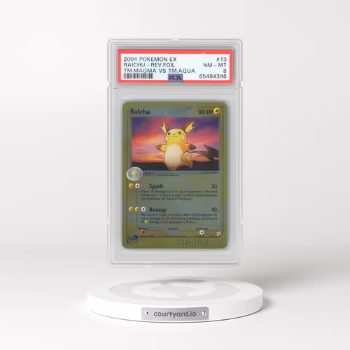 2004 Pokémon EX Team Magma VS Team Aqua #13 Raichu - Reverse Foil (PSA 8 NM-MT)