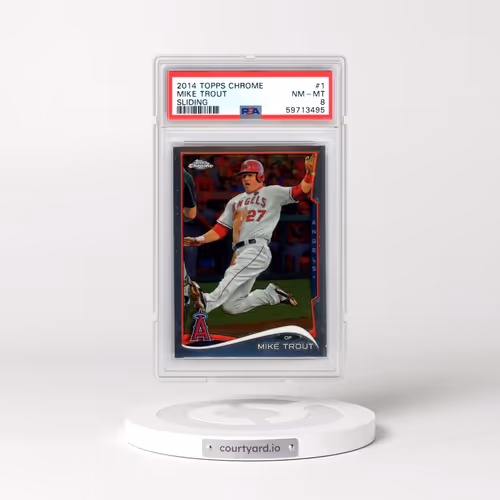 2014 Topps Chrome #1 Mike Trout (PSA 8 NM-MT)