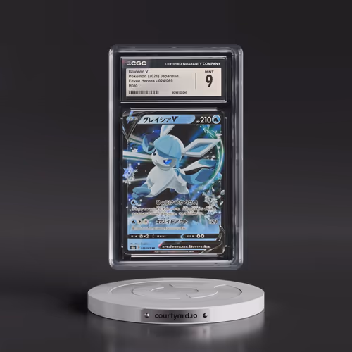 2021 Eevee Heroes #024/069 Glaceon V - Holo (CGC 9 MINT)