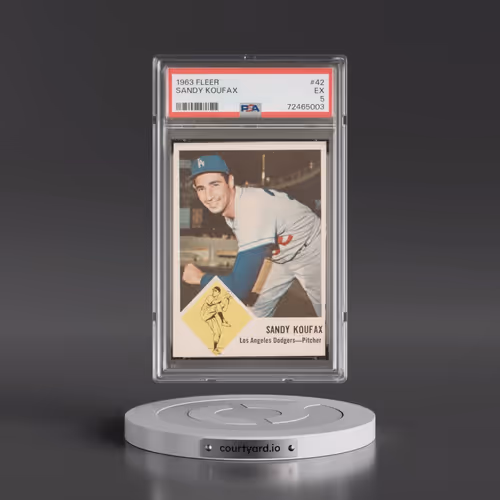 1963 Fleer #42 Sandy Koufax (PSA 5 EX)